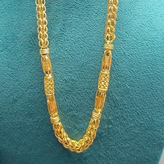 22KT Gold Hollow Chain For Men