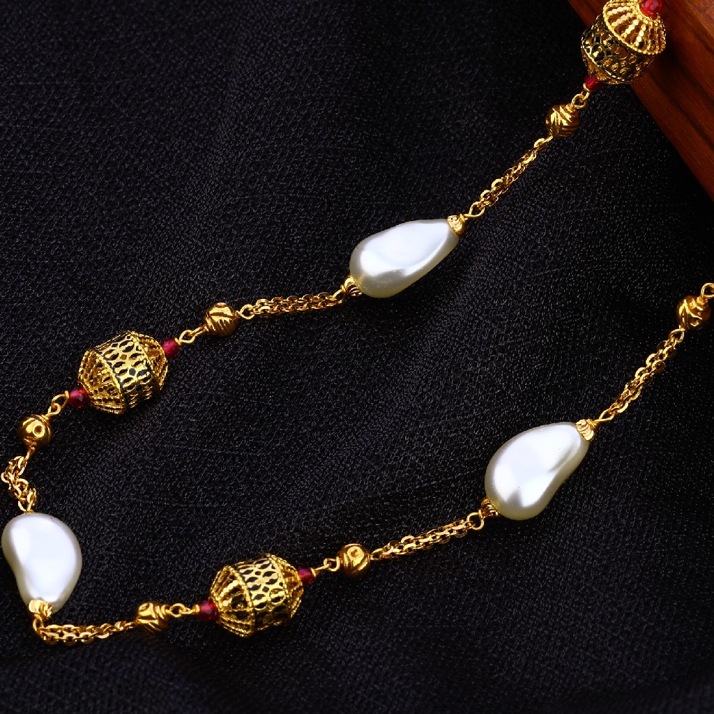 916 Gold Antique Women's Chain Mala AC206