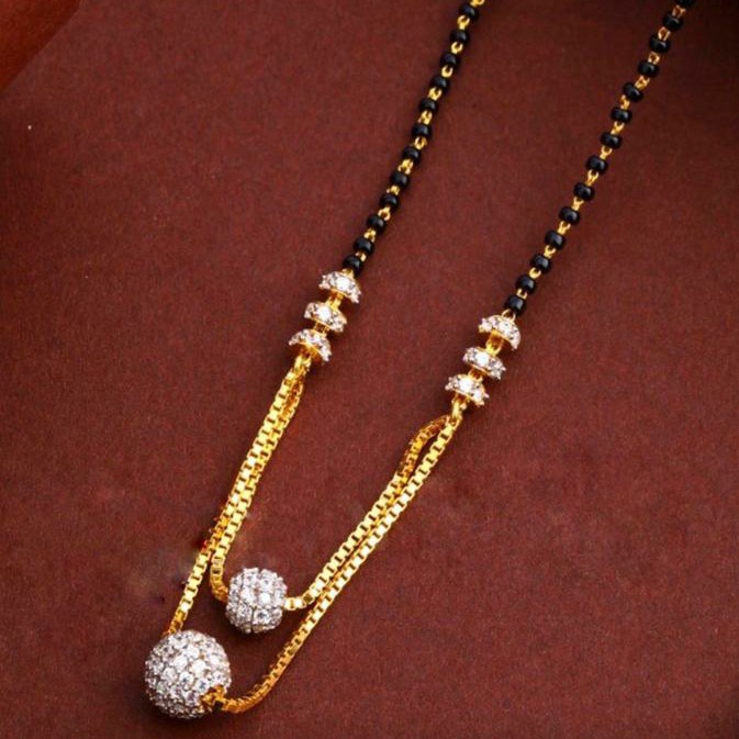 22KT/ 916 Gold fancy casual wear bolls pendant mangalsutra for ladies