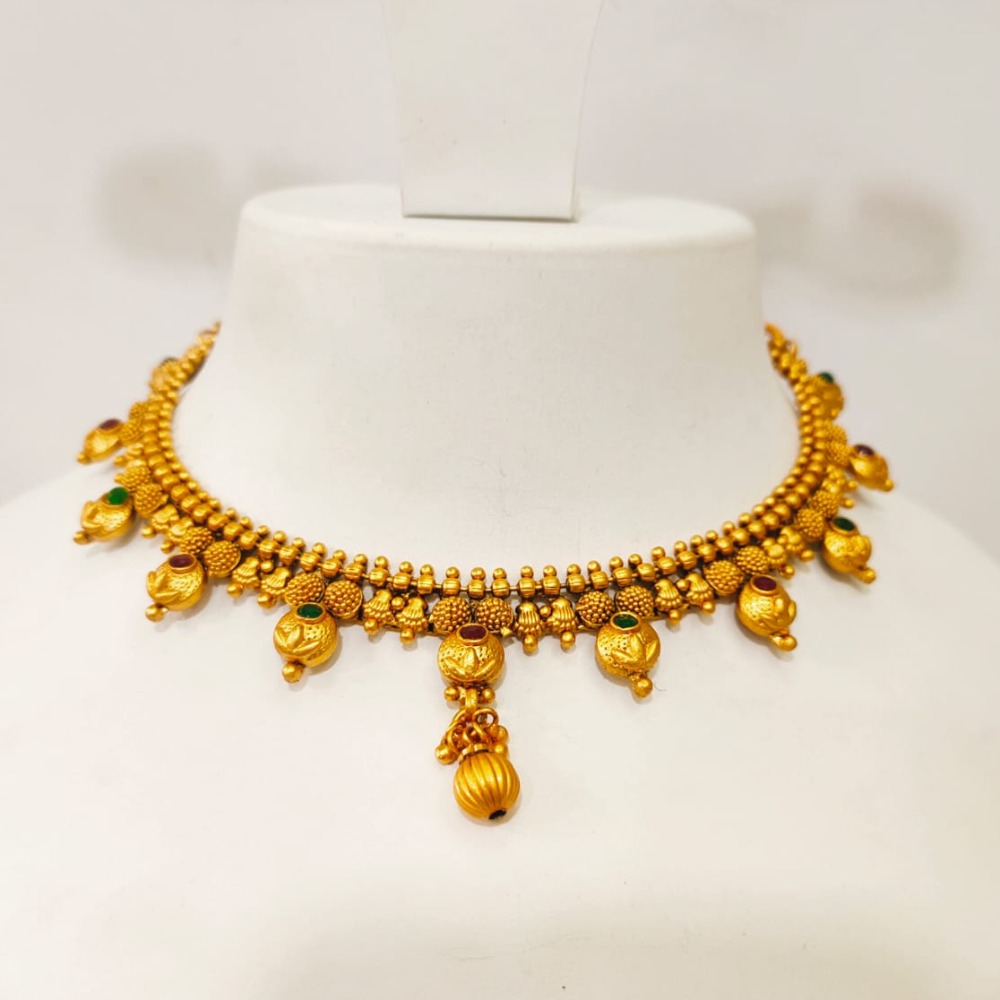 Mini choker set with gold plated 