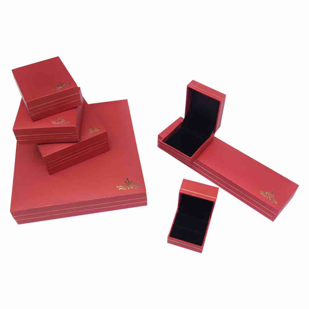 Red jewellery packaging boxes