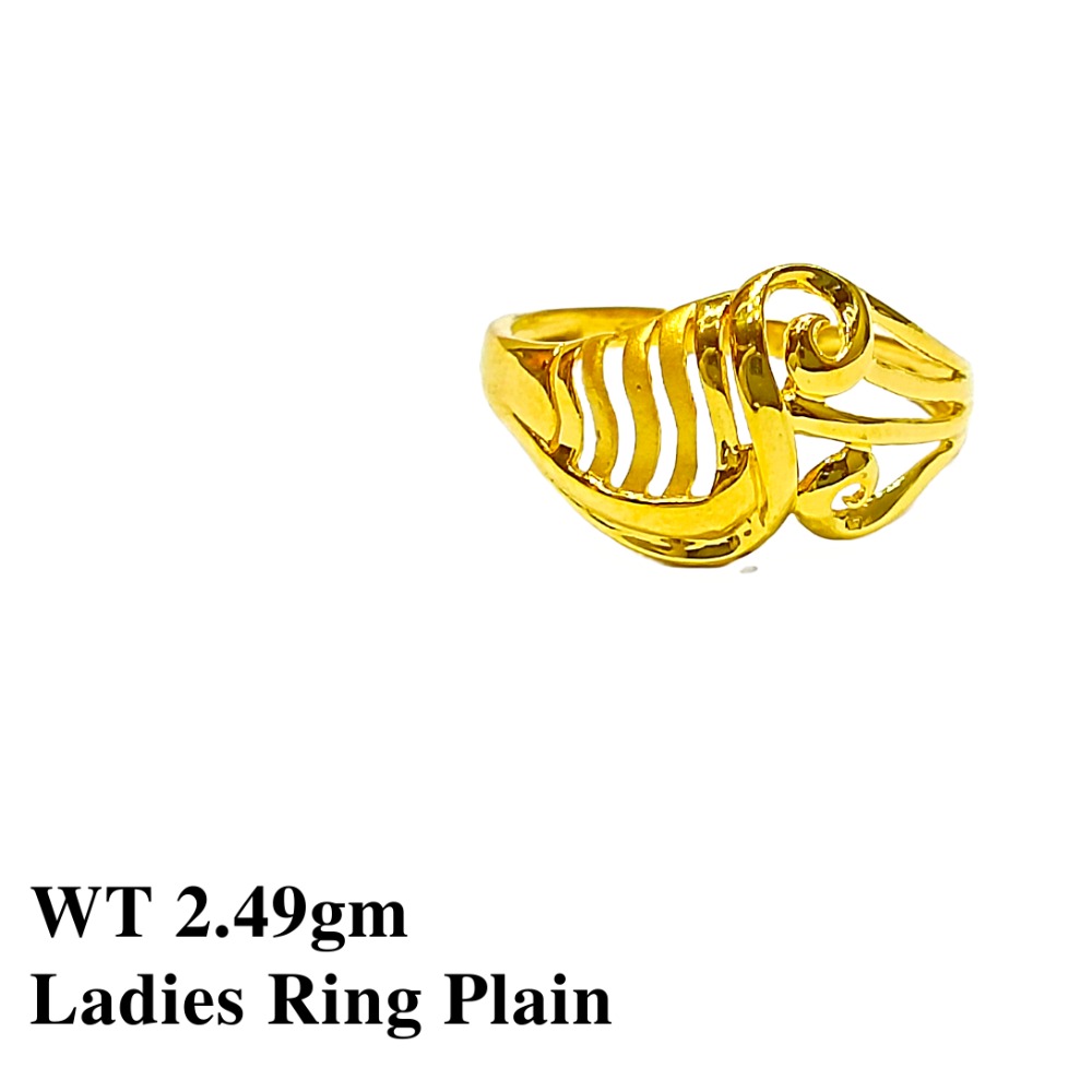 22K Ladies Ring Plain