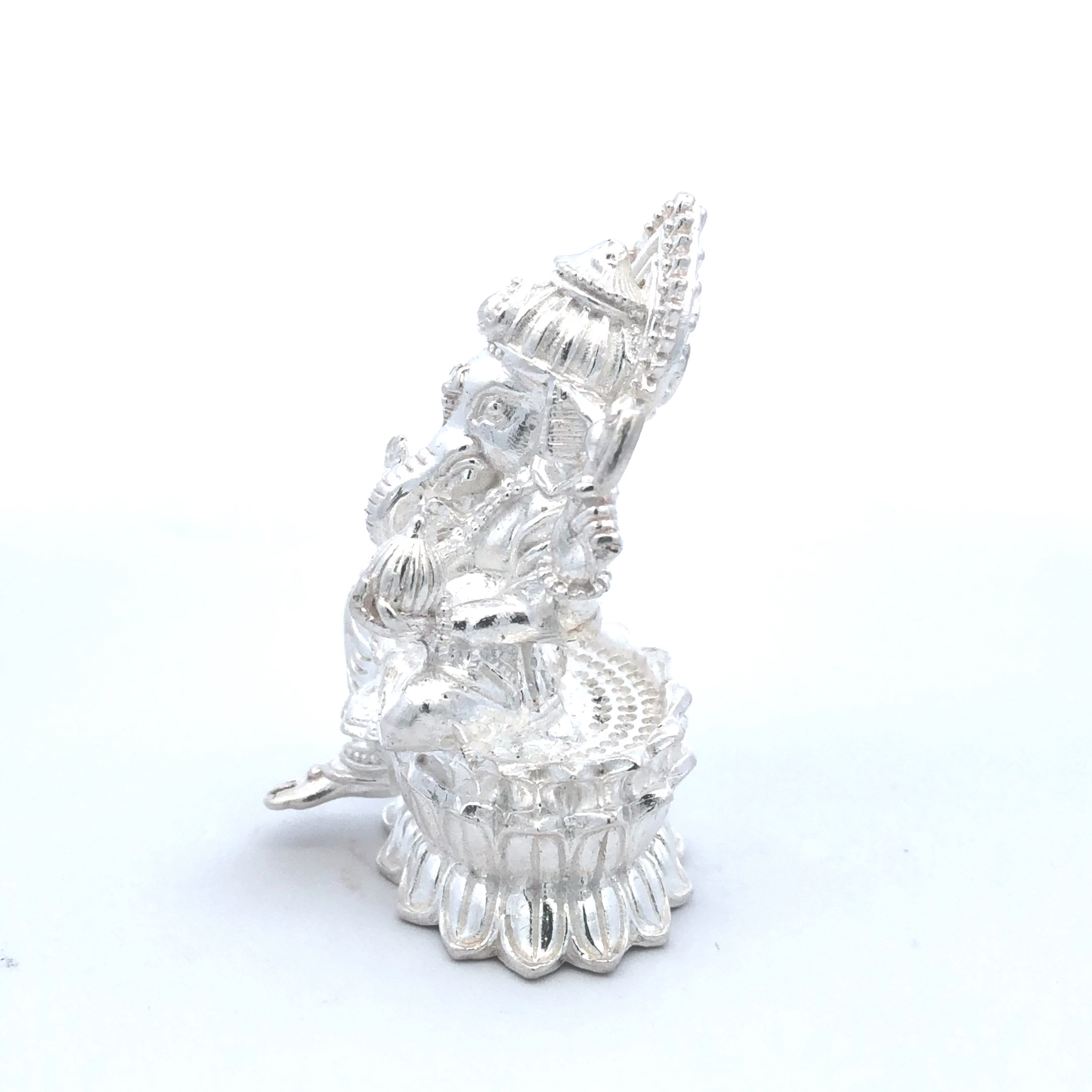 Pure silver ganesh idol for pooja