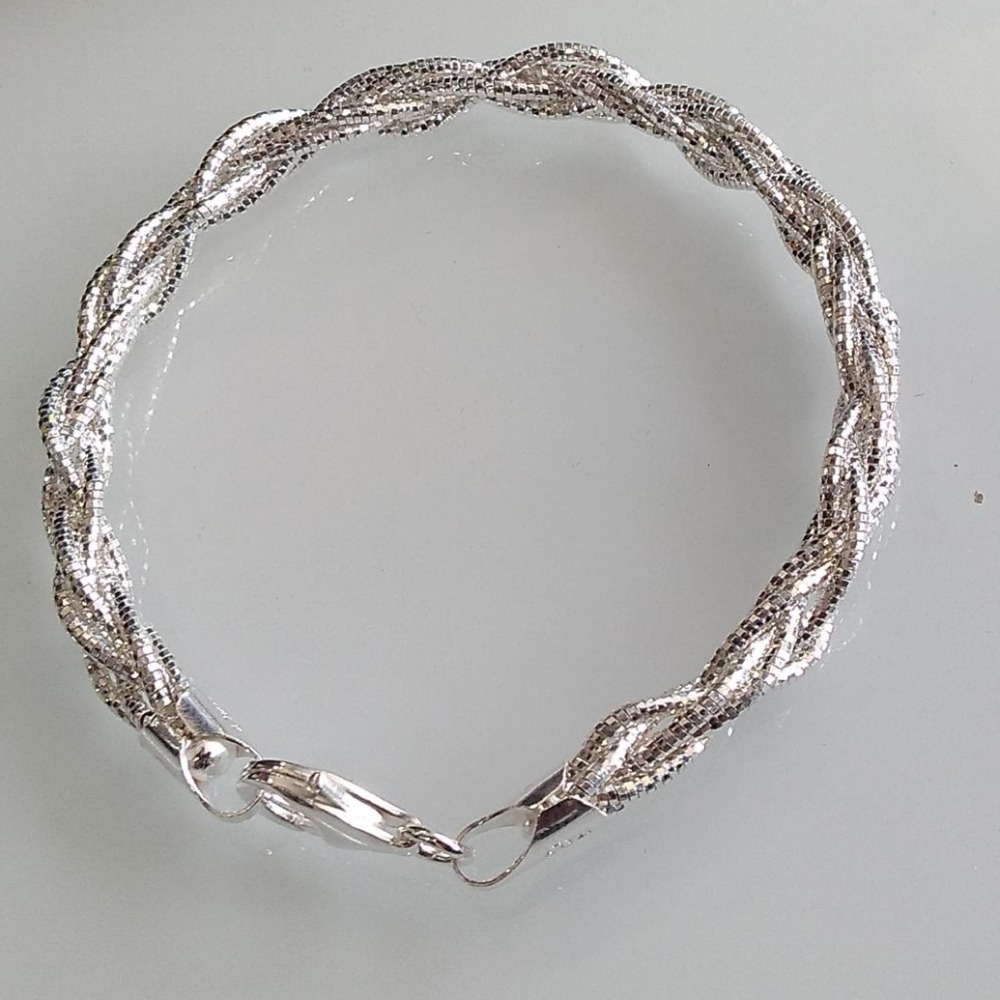 Gents Lively Bracelet in Sterling Silver Pure 925 BIS Hallmarked   JewelDealz