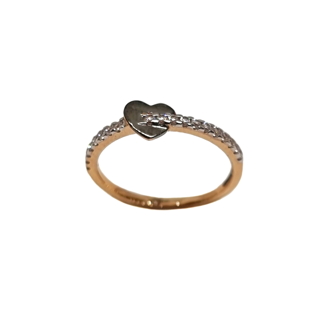 18K Rose Gold Heart Shape Modern Ladies Ring MGA - LRG1188
