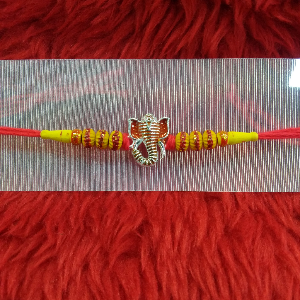 Silver Bracelet Rakhi For Rakshabandhan Festival Ganesh Ji Pendent