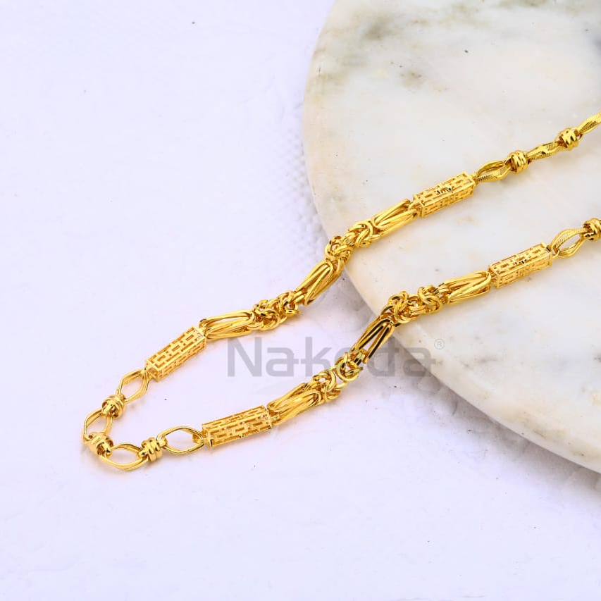 916 Gold CZ Mens Exclusive Choco Chain MCH676