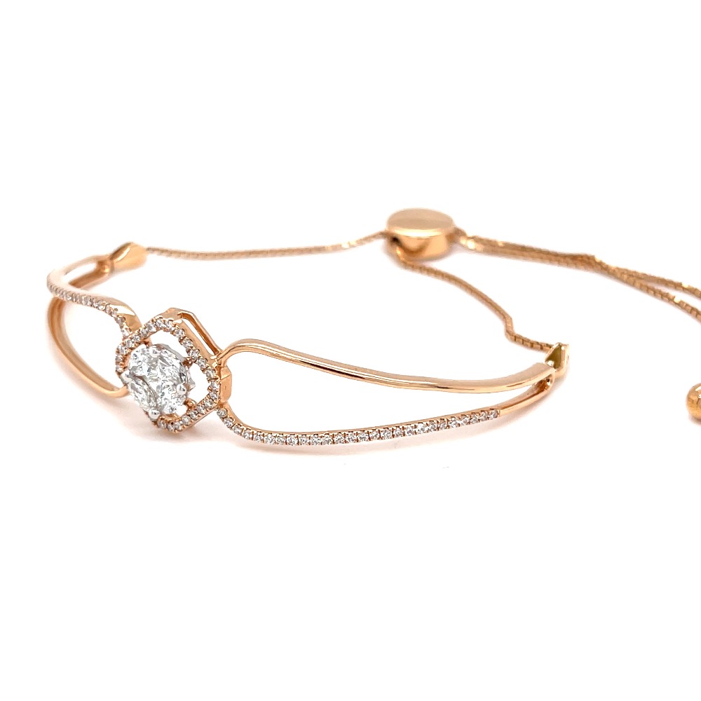 Frumoasa diamond bracelet with flexible adjustable chain