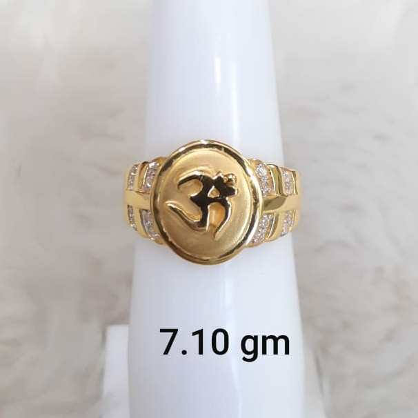 916 Fancy Customisable Om Gent's ring