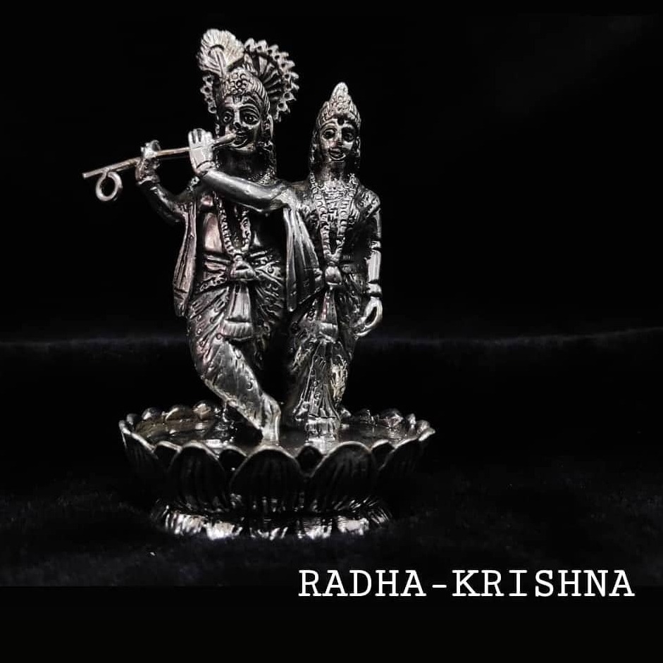 Silver Radha Krishna Murati