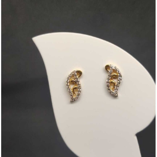 22 carat gold fancy diamonds ladies earrings RH-LE665