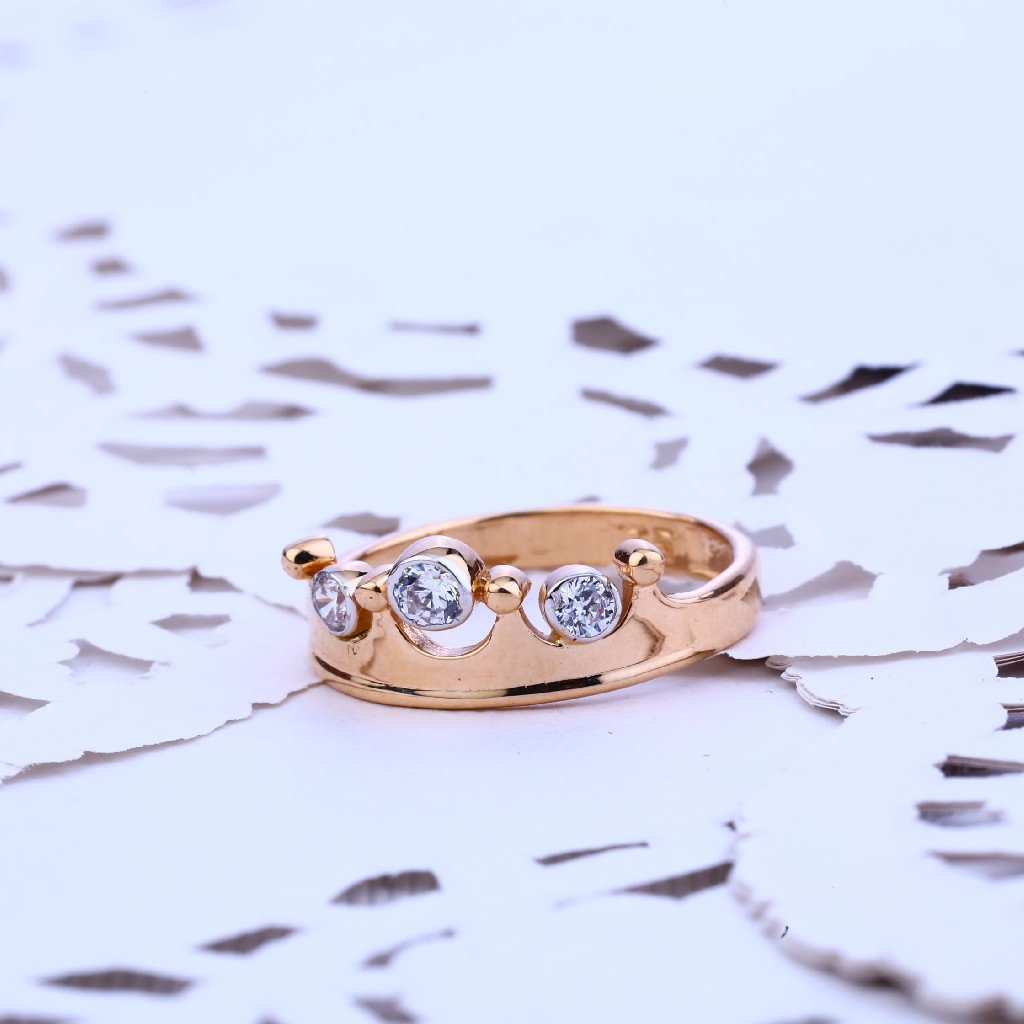 Ladies Rose Gold 18K Ring-RLR100