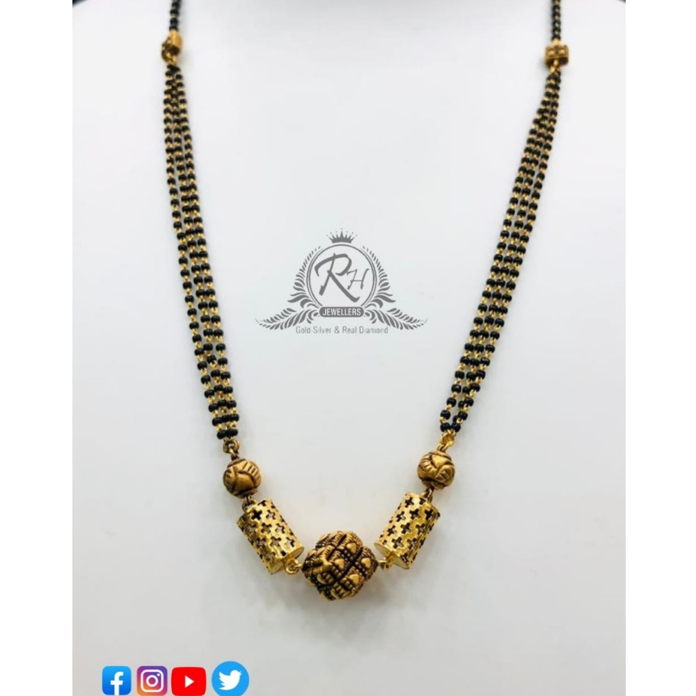 22 carat gold designs at best ladies mangal sutra RH-MN197