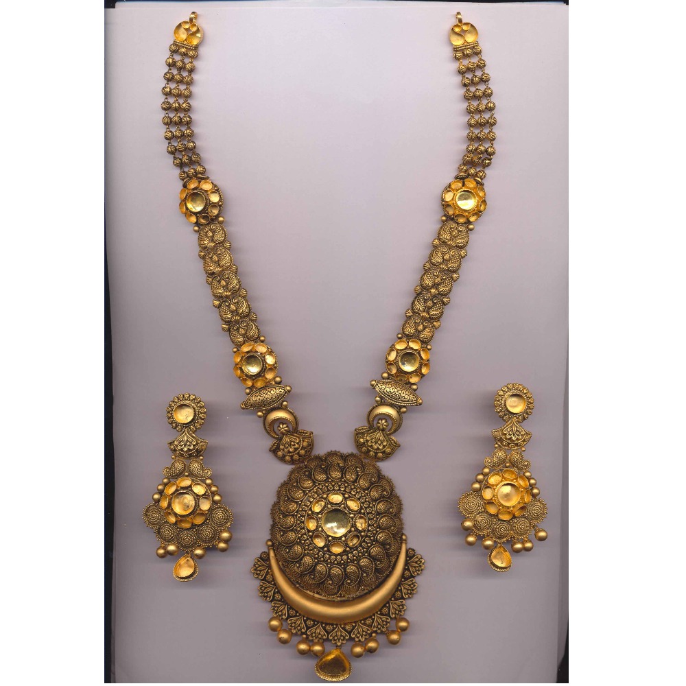 22KT Gold Antique Long Rani Har