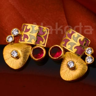916 Gold CZ Ladies Antique Earring LAE17