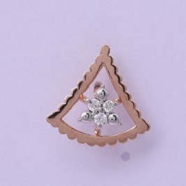 18 carat gold real daimonds ladies earrings RH-LE953