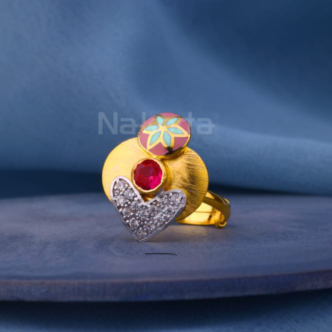 22KT Gold Hallmark Classic Ladies Antique Ring LAR385
