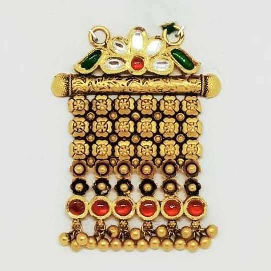 22 KT Gold Rajwadi Pendant