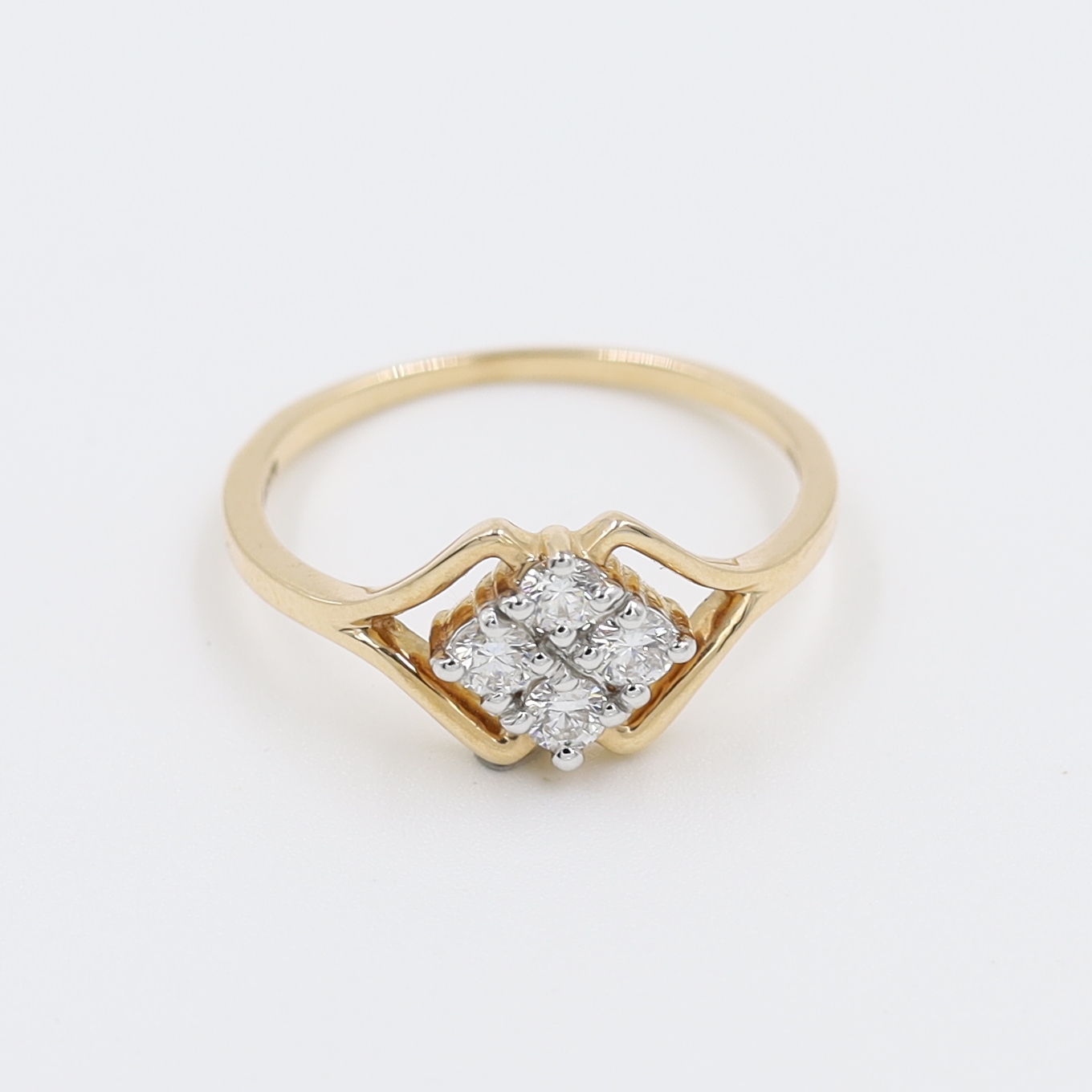 14Kt Rose Gold Fancy Natural Dimond Ring