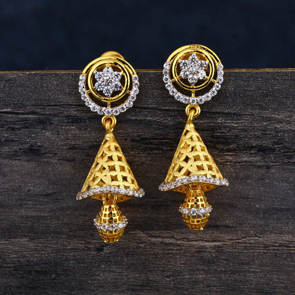 916 Gold Ladies Stylish Jhummar Earring LJE346