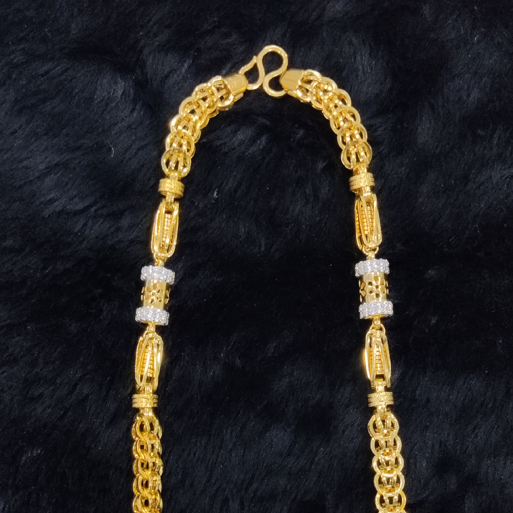 916 Gold Fancy Indo Hollow Chain