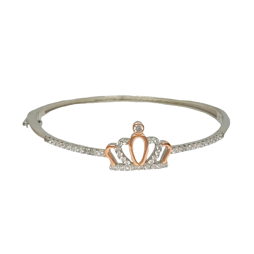 Queen's Beautiful Crown Bracelet In 925 Sterling Silver MGA - BRS2117