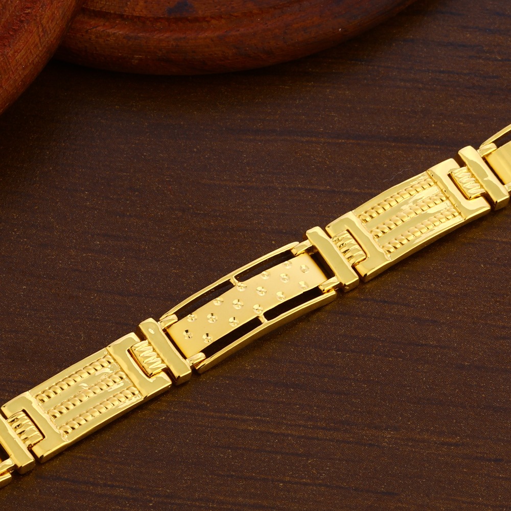 916 Gold Men's Classic Bracelet MPB357