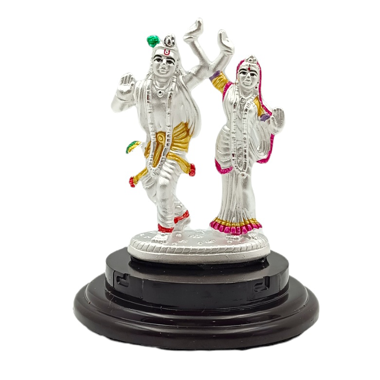Radhe Krishna 999 Silver Idol