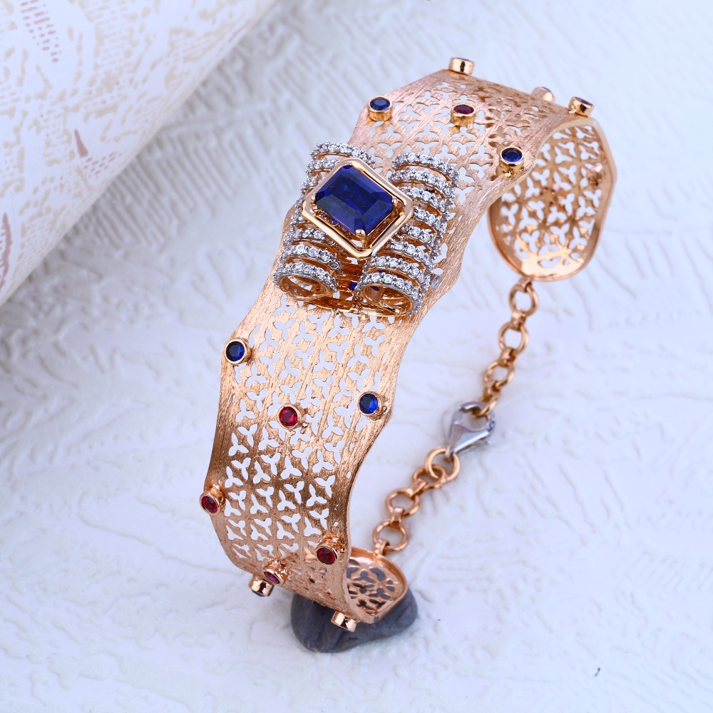 Buy quality 18k Exclusive Ladies Rose Gold Kada in Ahmedabad