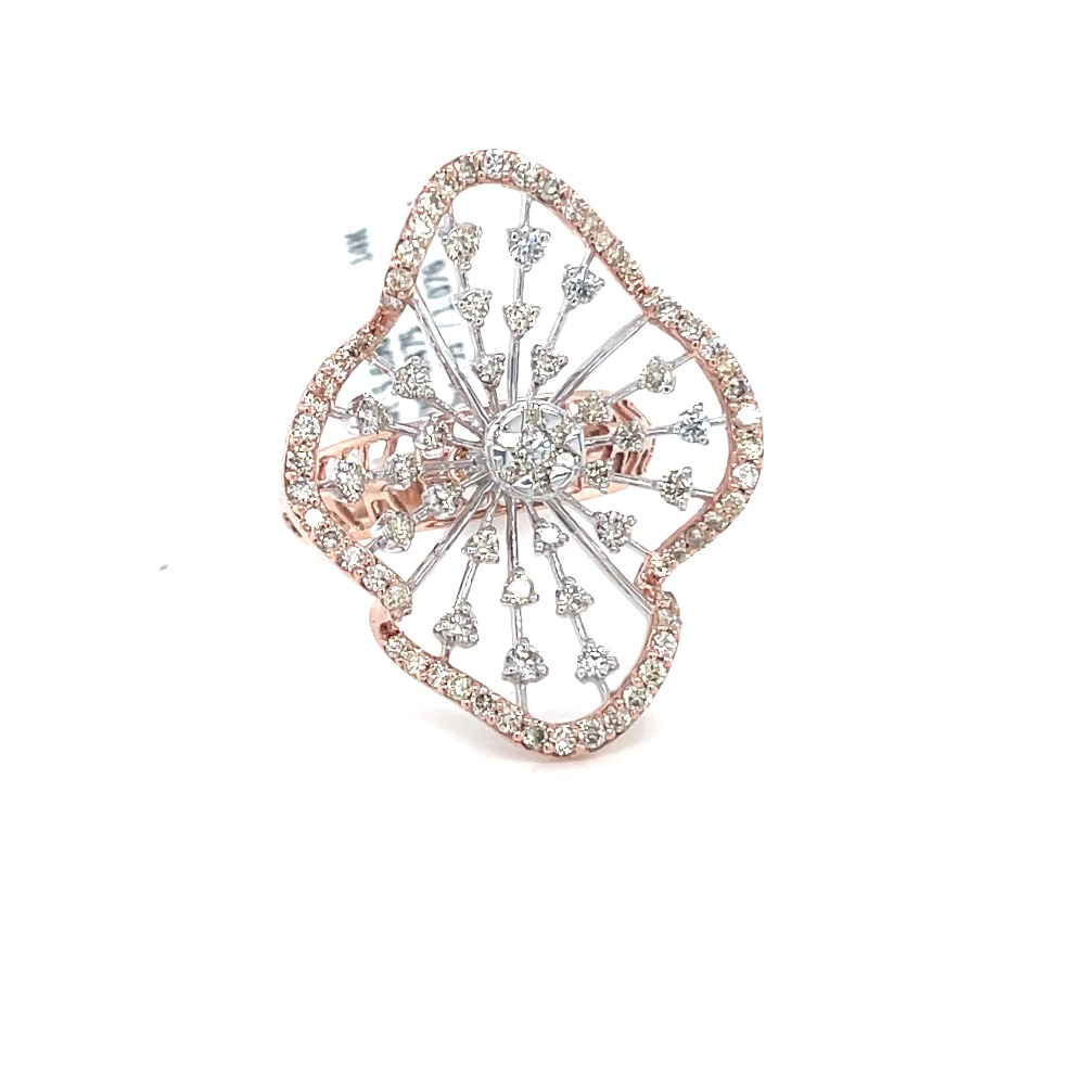 14Kt Rose Gold Natural Diamond Necklace  earrings , ring & Bracelet .