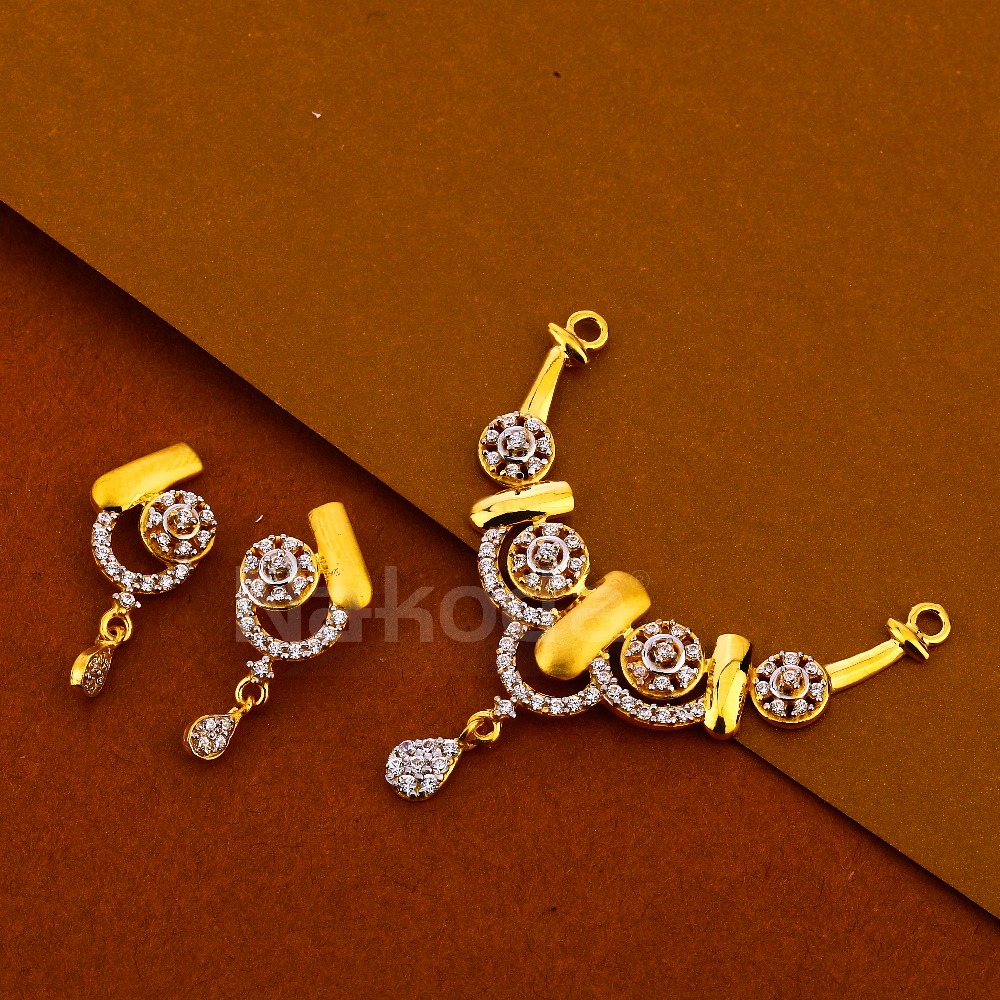22CT Gold exclusive Ladies Mangalsutra Pendant Set MP427