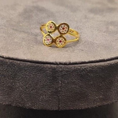 Buy quality 22kt gold wheel pattern ring in Ahmedabad