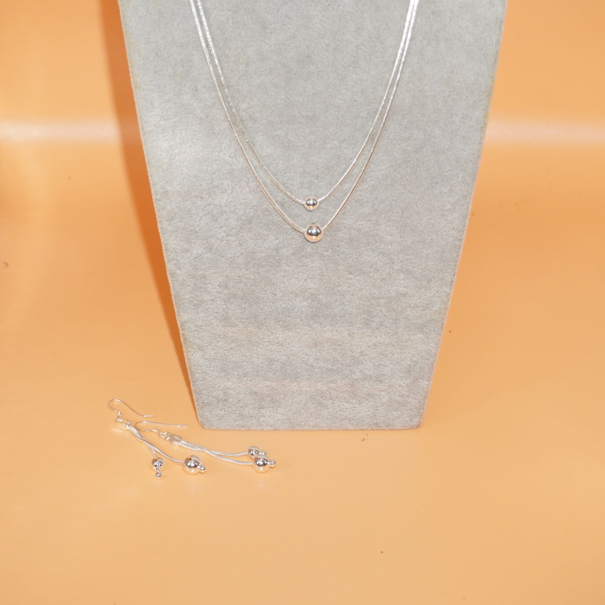 925 Silver Delicate Necklace Set
