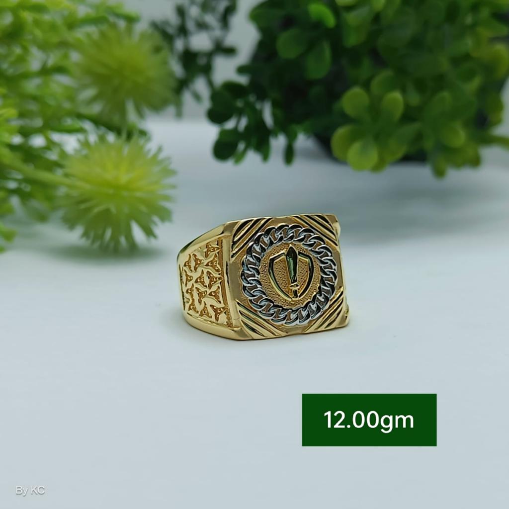 916 Gold Fancy Ring For Men