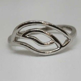 925 Sterling Silver Plan Ladies Ring