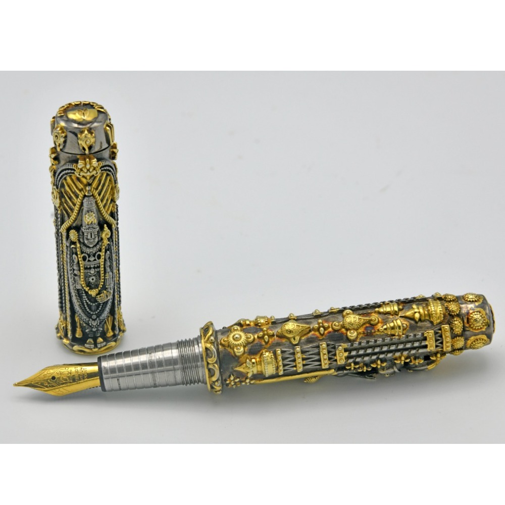 Pure Silver Tirupati Balaji Padmavati Pen-LIMITED EDITION PO-315-01