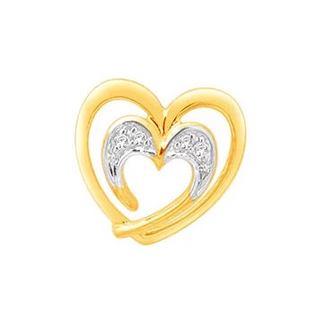 Diamond heart earrings on sale gold