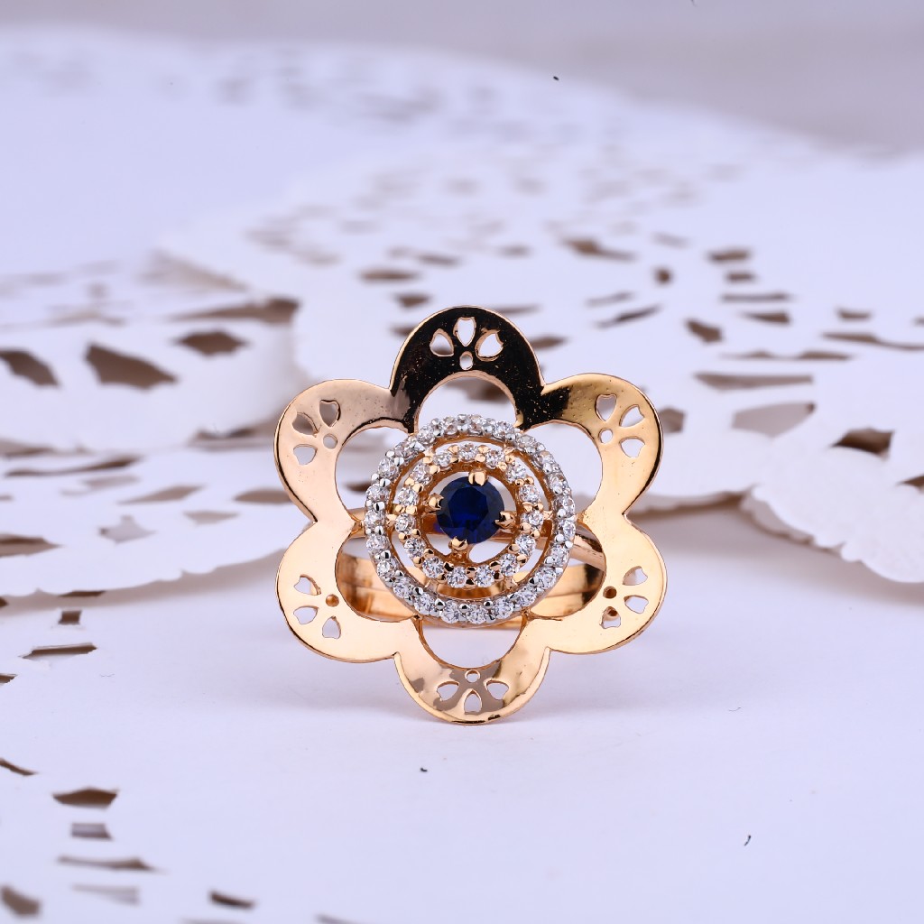 Rose Gold 18K Adjustable Ladies Ring-RLR268