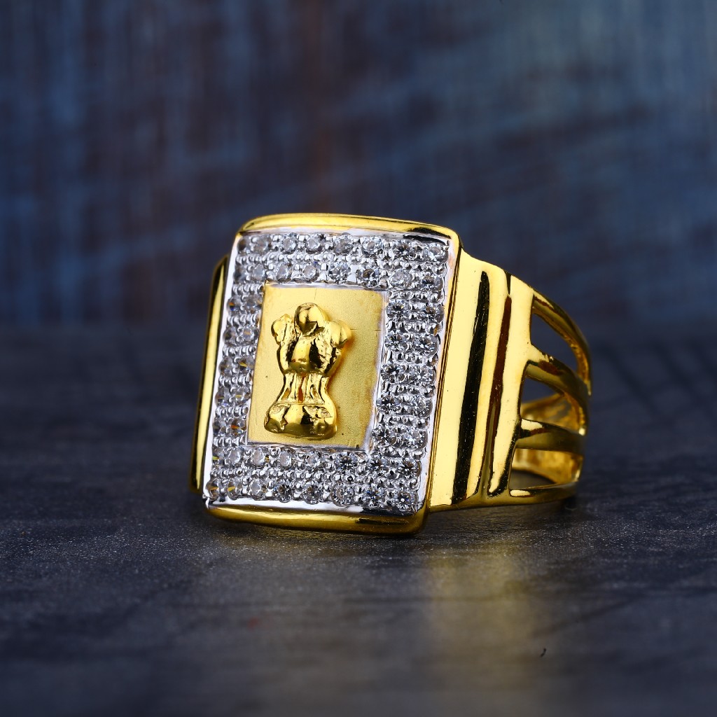 Manufacturer of 22k gold ring-mr168 | Jewelxy - 140314 Manufacturer of 22k gold ring-mr168 | Jewelxy - 140314