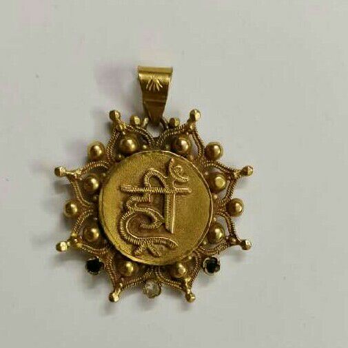22K/916 Gold Attractive Relgious Pendant