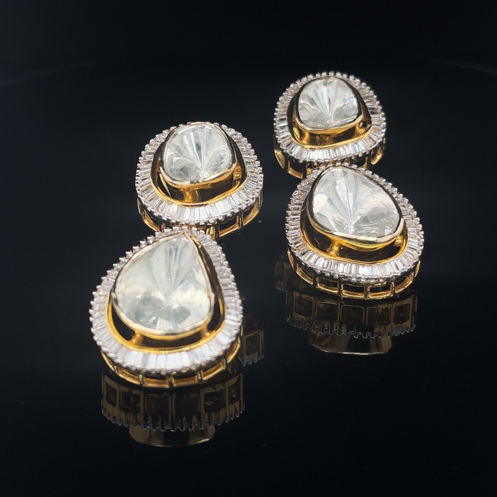 Uncut diamond earrings on sale online