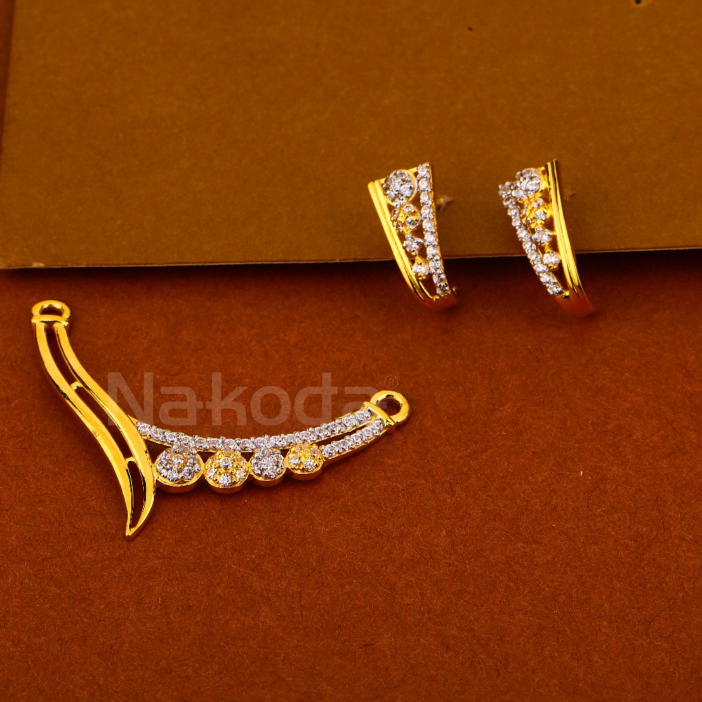 22KT Gold Women's Exclusive Hallmark Mangalsutra Pendant Set MP521