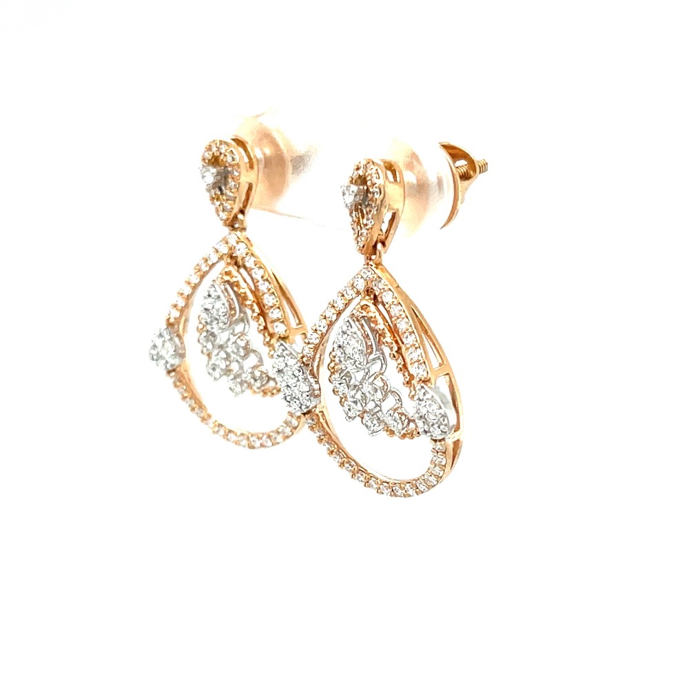 Tear Drop Royale Diamond Earrings