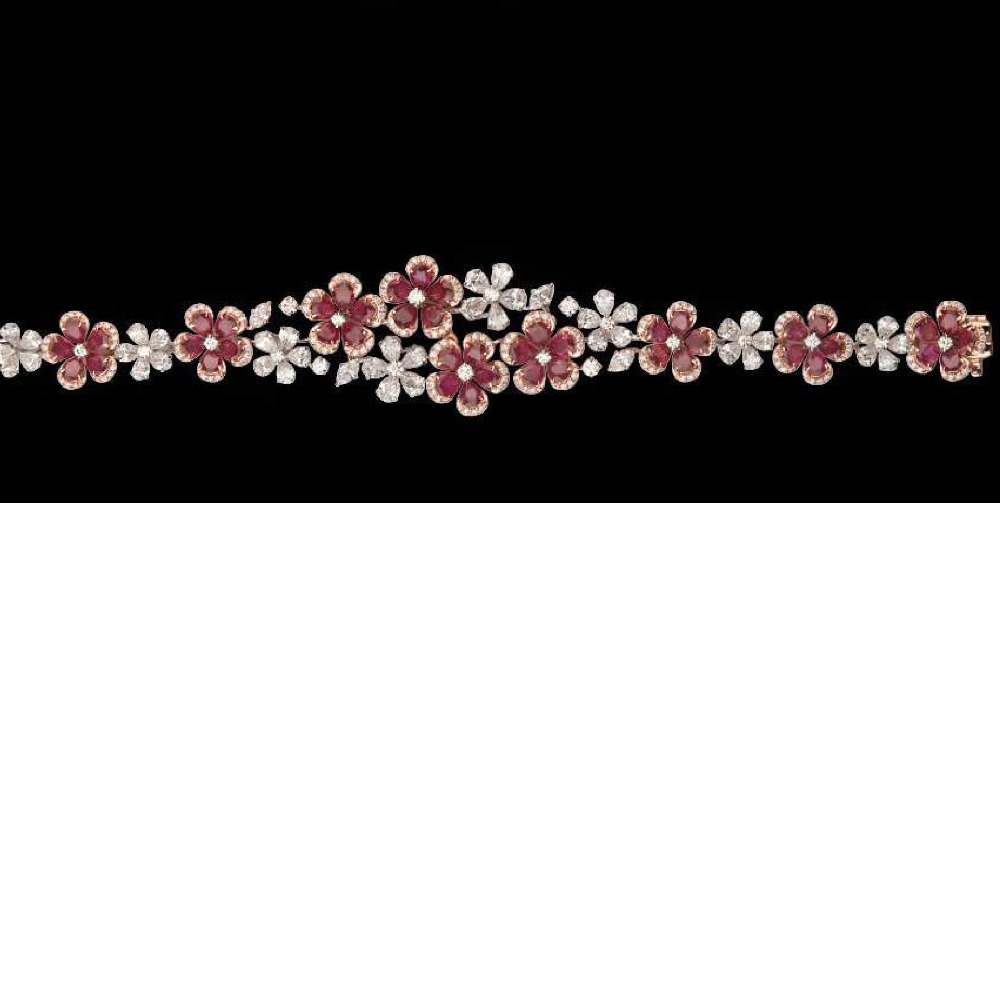 Diamonds and Ruby Bracelet JSJ0148