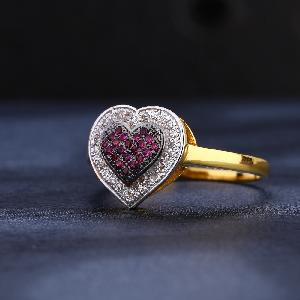 22CT  Gold Women's Fancy Hallmark CZ Ring LR1113