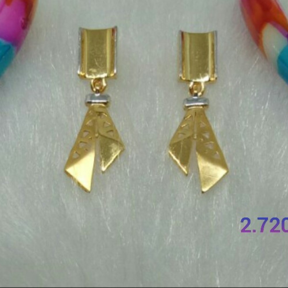 Gold Divine Design Earrings