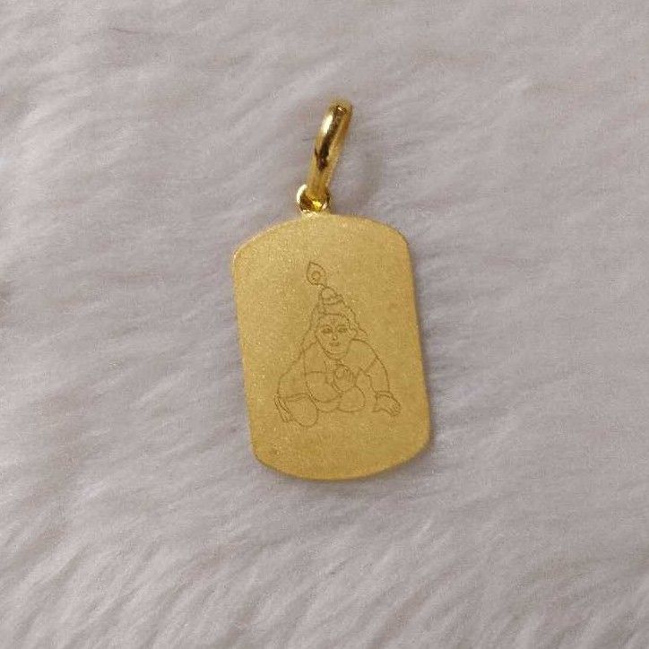 22KT Gold Krishna Gents Pendant