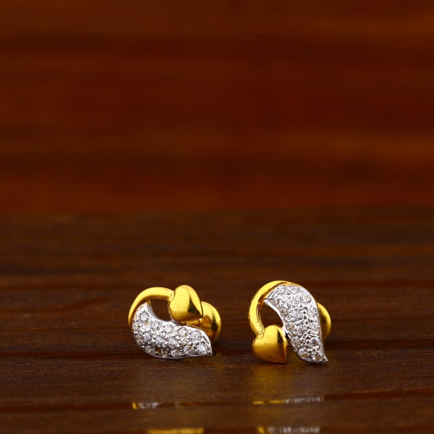 916 Gold Hallmark Exclusive Ladies Tops Earrings LTE316