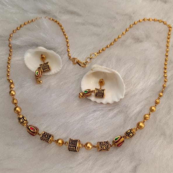 22k Gold Fancy necklace Set