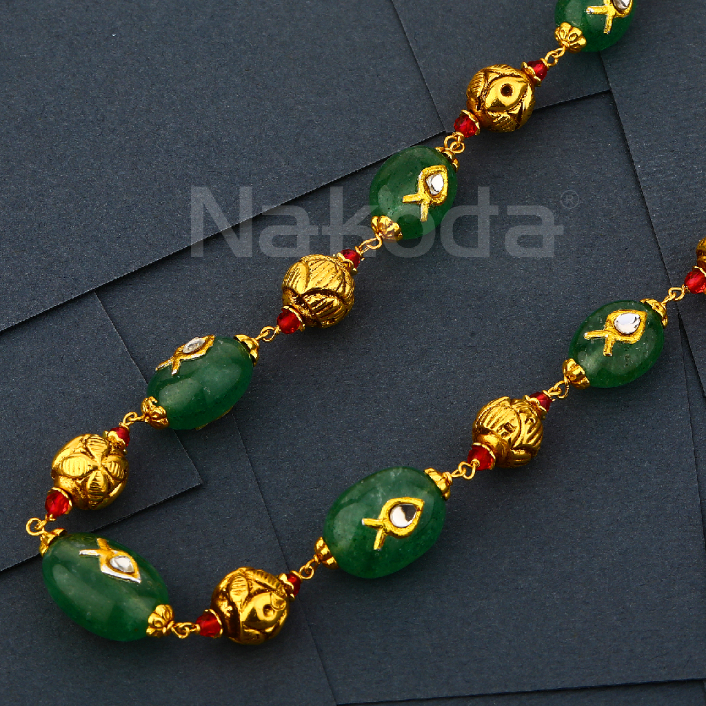 916 Gold Women's Hallmark Fancy Antique Chain Mala AC304